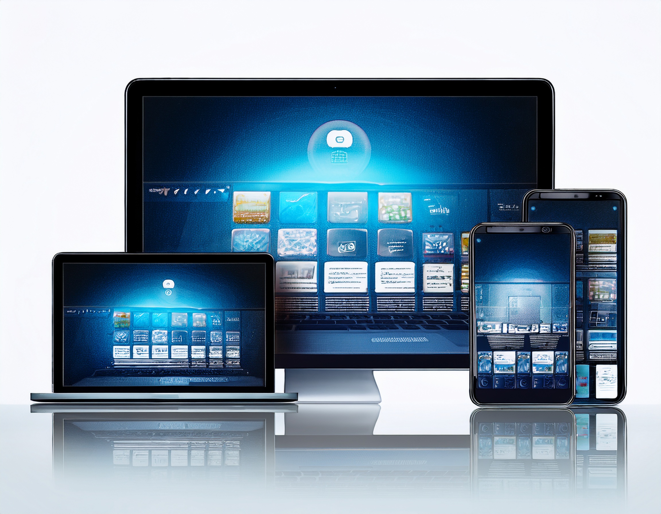 Pantallas de aplicaciones web modernas